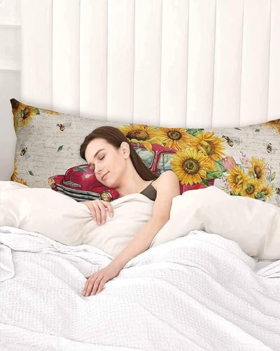 Miniatura 3 de Spring Bee - Funda de almohada con diseño de tulipanes y girasoles, fundas de almohada suaves decorativas de lujo para sofá y sillón, funda de