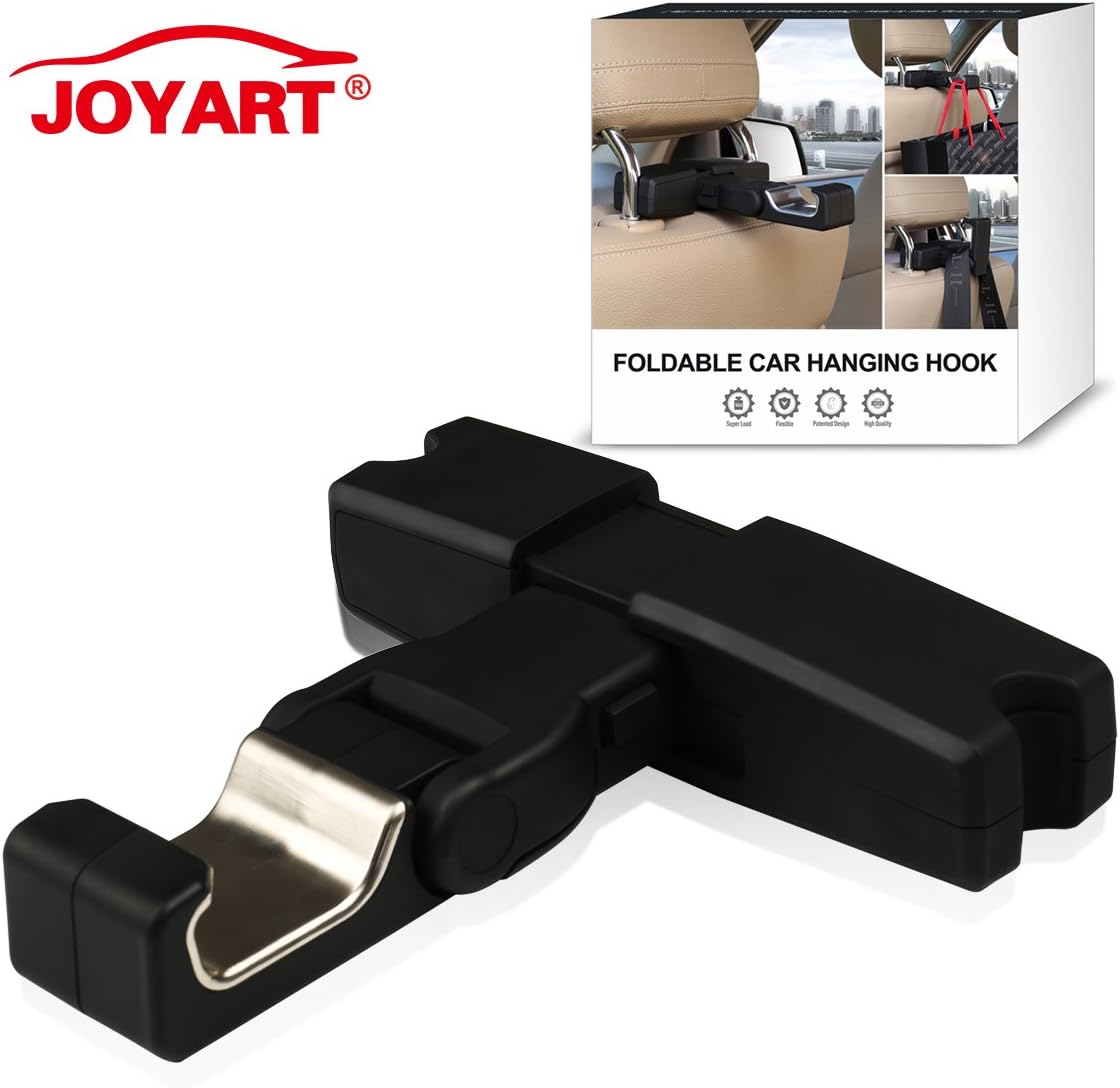 Joyart® Car Headrest Seat Coat Hanger for Clothes, Jackets, Coats, Suits, Shirts, Bags