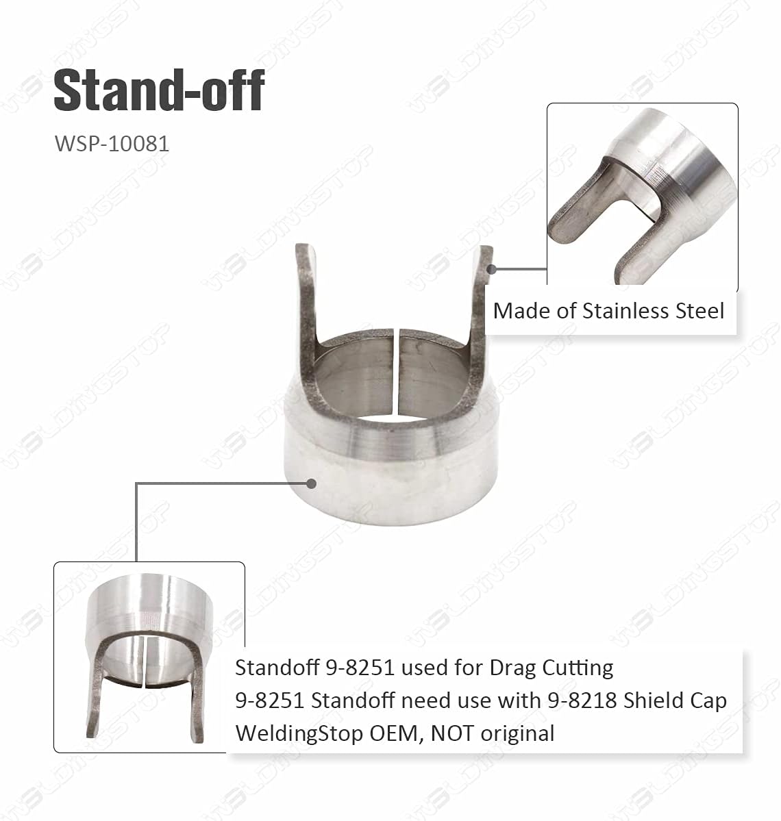 Electrode Tip Nozzle Retaining Cup Spacer Guide 9-8215 9-8207 9-8218 9-8251 Fit Thermal Dynamic SL60 / SL100 Torch 22pcs