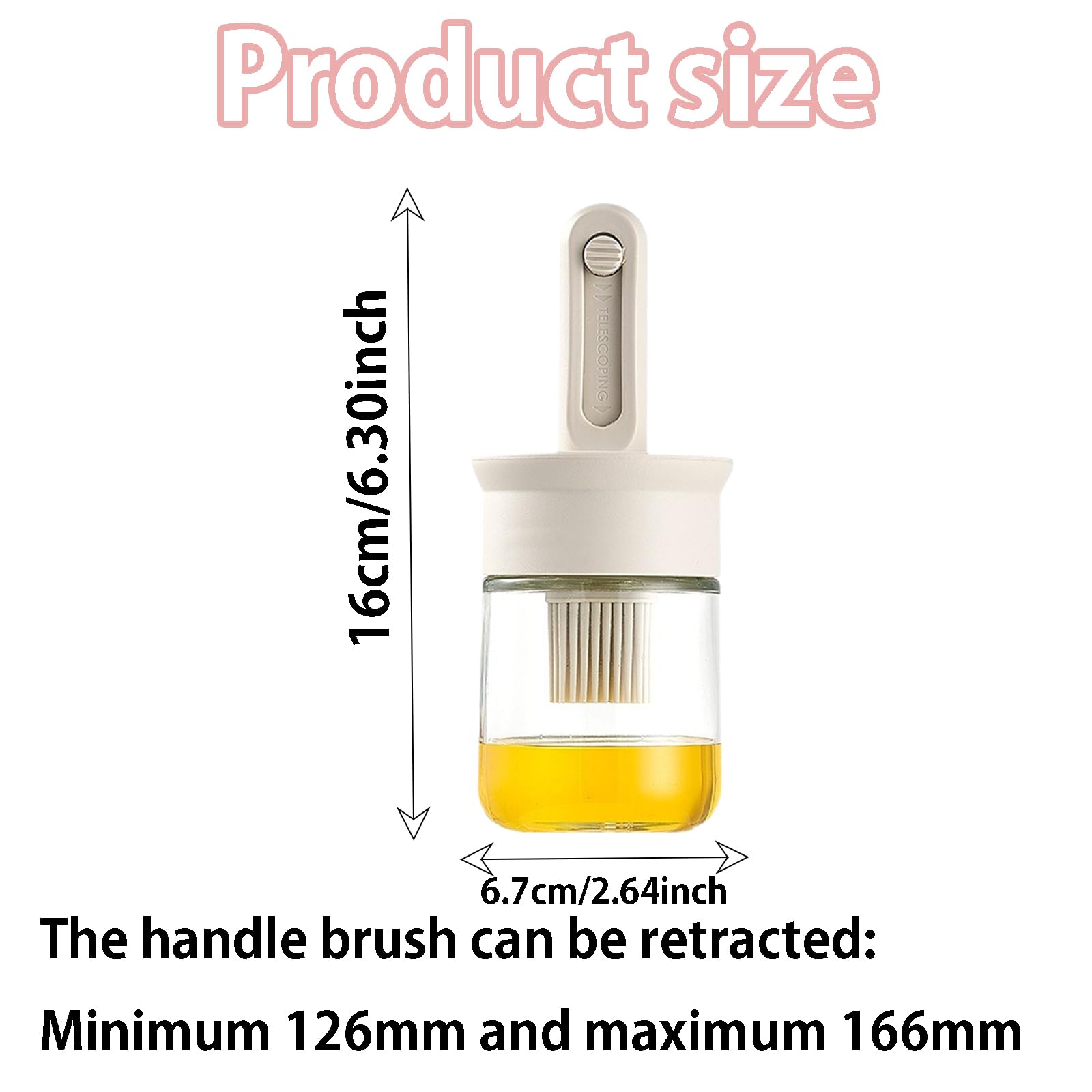 Heat-Resistant Oil Brush & Dispenser Set - Perfect For Air Fryers, Baking, BBQ, And Kitchen Cooking-923276