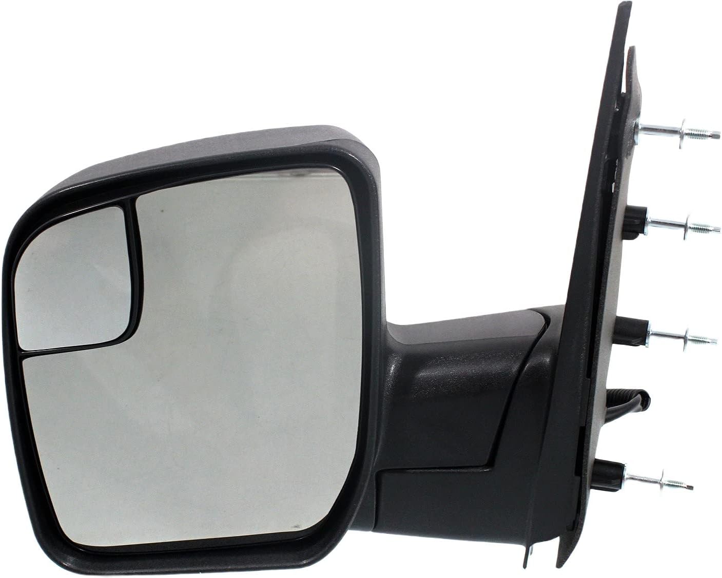 Kool Vue Driver Side Power Door Mirrors, Blind Spot Mirror for Ford E-350 Super Duty 2010-2017, Textured