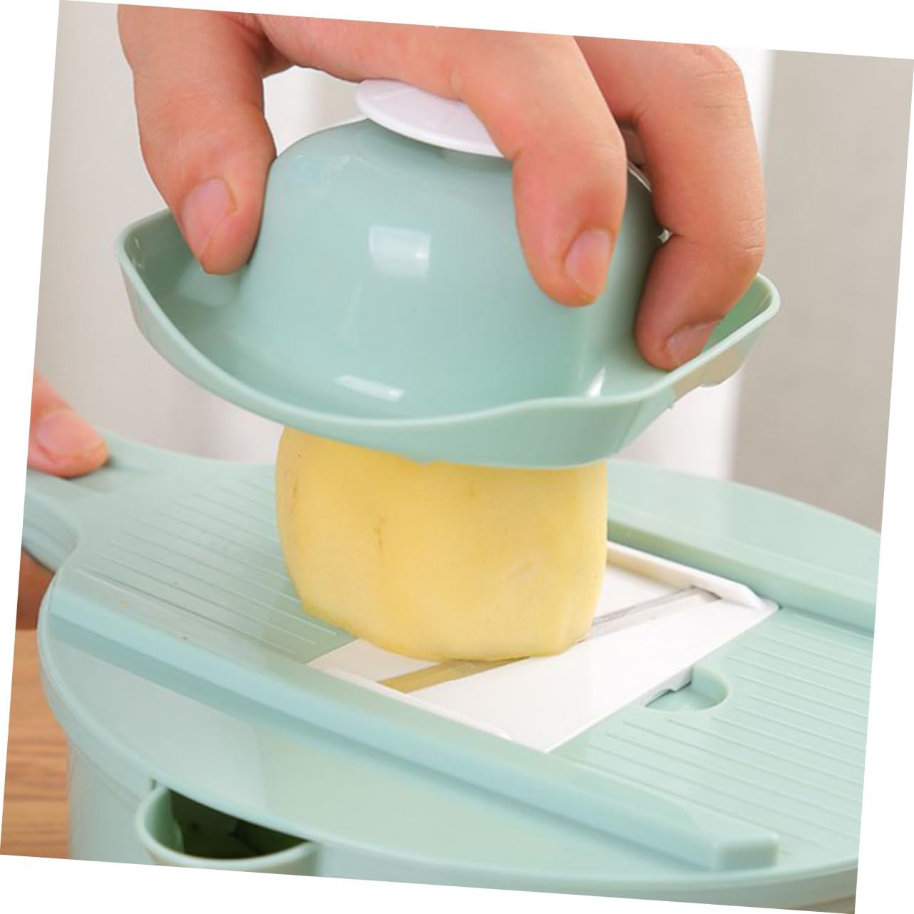12pcs Multifunctional Potato Slicer Kitchen Shredder Vegetable Chopper Turnip Grater Strong Cutting Head Non-slip Bottom Pad Safe