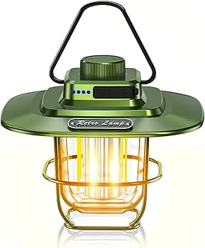 Lanterna da campeggio ricaricabile, lampada da tavolo decorativa