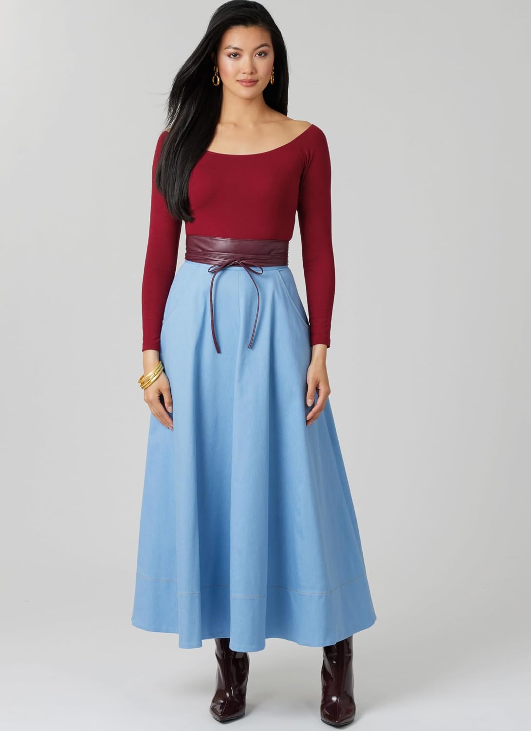 McCall's M8609U5 Easy-to-Make Misses' Flared Skirt Sewing Pattern Packet, Design Code M8609, Sizes 16-18-20-22-24