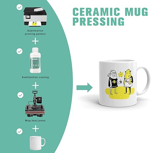 Miniatura 5 de Revestimiento de sublimación de 8.5 fl oz para cerámica, tazas, funda de teléfonos, metal, madera, vidrio, cuero, vaso, todas las superficies duras