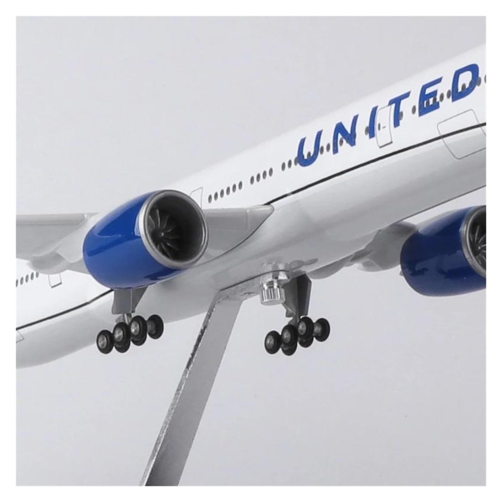 Vintage Classics samolot 47CM 1/157 skala 777 B777 samolot UNITED Airlines Model koła podwozie z tworzywa sztucznego samolot zabawka (bez światła)