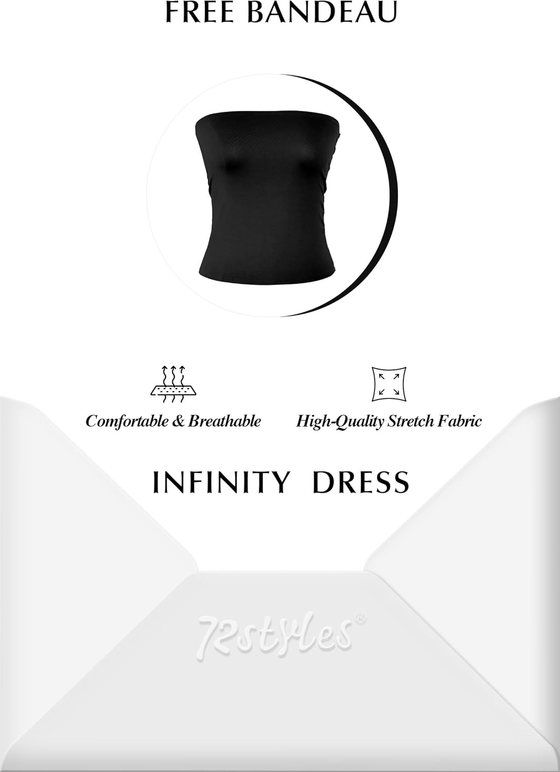 72styles Infinity Dresses for Wedding Guest - Multiway Wrap Maxi Long for Women, Elegant Sexy for Evening Gown, Party, Gala - Image 4