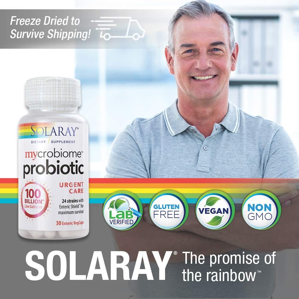Buy Solaray Mycrobiome Probiotic Urgent Care Formulated to Support