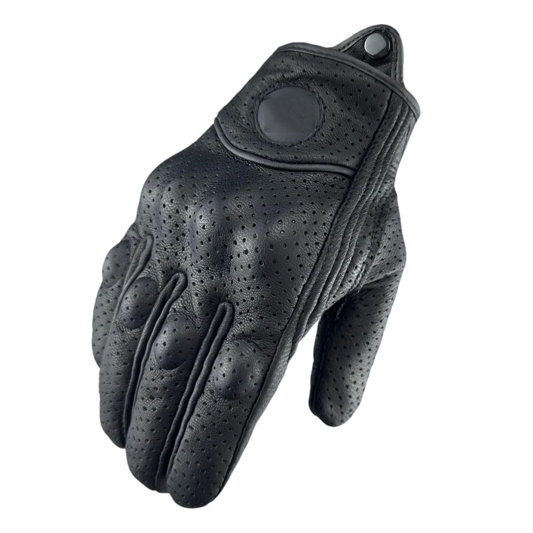 Gants de moto en cuir pour femme et homme