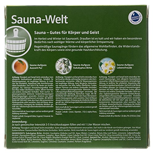 Mondo Sauna Kneipp 3 x 20ml Vitality, Eucalipto