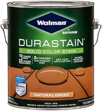 Wolman 288080 Durastain One Coat Solid Color Natural Cedar gal