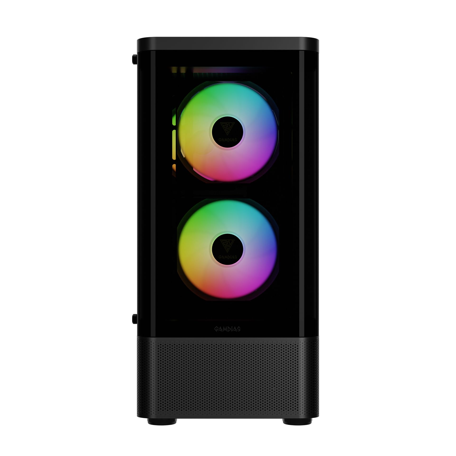 Gamdias Talos E3 CG ARGB - Custodia per gamer, con 3 ventole, colore: Nero
