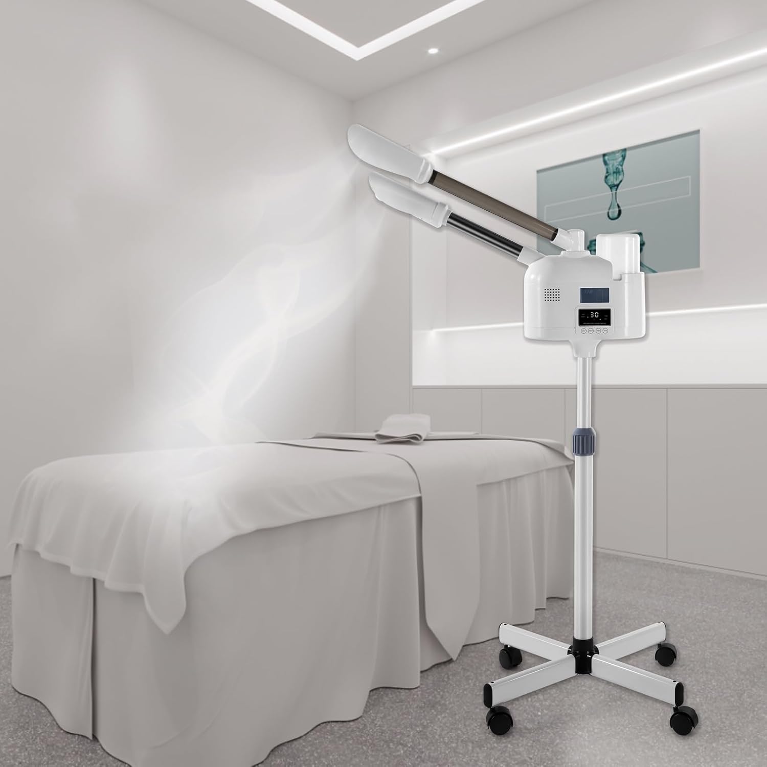 Artist hand Facial Steamer Professional 2 in 1 Hot and Cold Facial Steamer for Esthetician, Face Steamer for Facial Deep Cleansing, Fast Heating Moisturizing for Beauty Salon Spa Home Use - Image 8