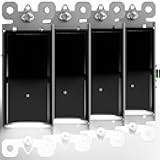 4 Pack Illuminated Light Switch, Lightswitch with LED Night Light, Automatic On/Off Sensor, Single Pole Switch, 15Amp 120/277Volt,Black
