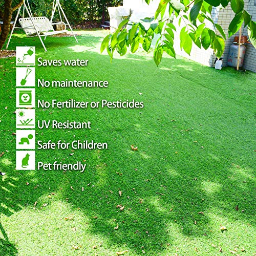 Image of Yellow Weaves High Density Artificial Grass Carpet Mat for Balcony, Lawn, Door (3.3 X 11 Feet)