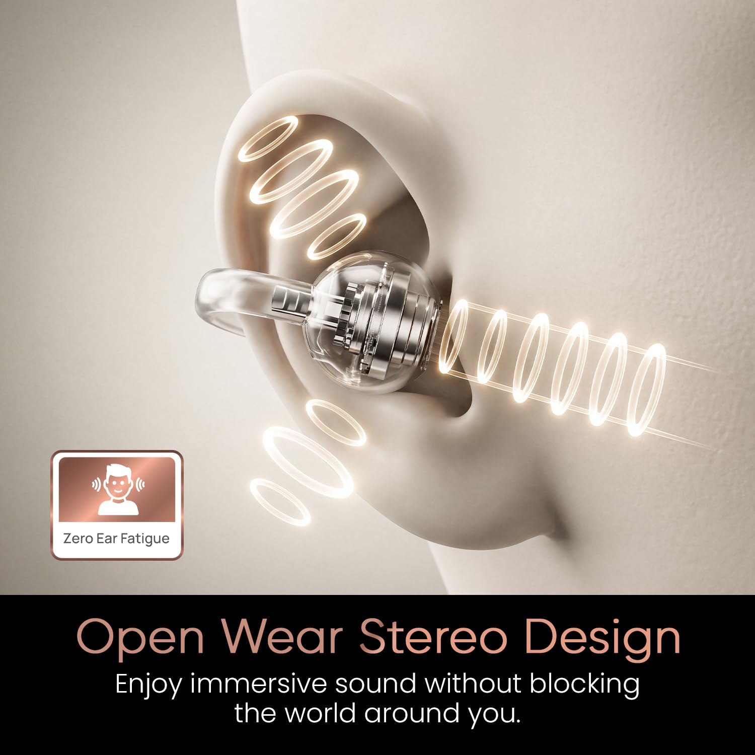 HAMMER Aura Air Earbuds - Open-Ear, Wireless & Clip-On -2