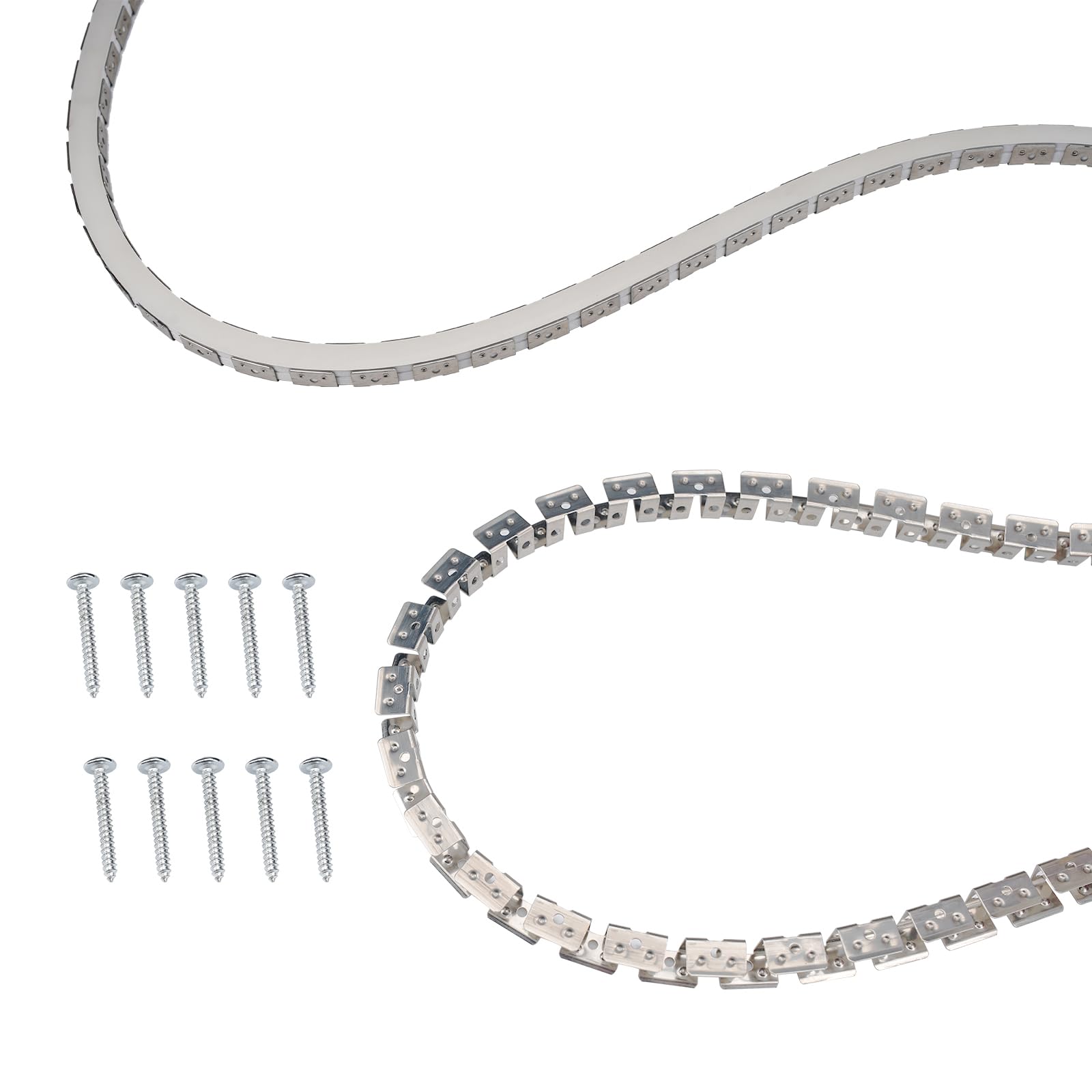 Shine Decor 16.4ft/5Meter 3D Bend Flexible Profile, Aluminum Channel for 10x10mm Dual Bend LED Neon Rope Light