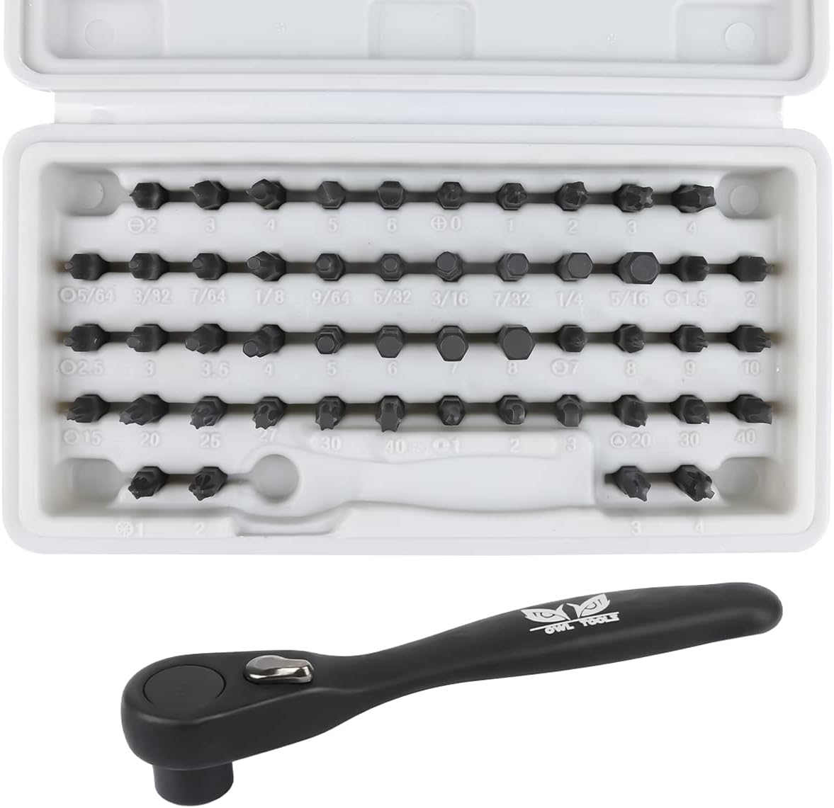 Low Profile Right Angle Ratcheting Screwdriver Set Mini