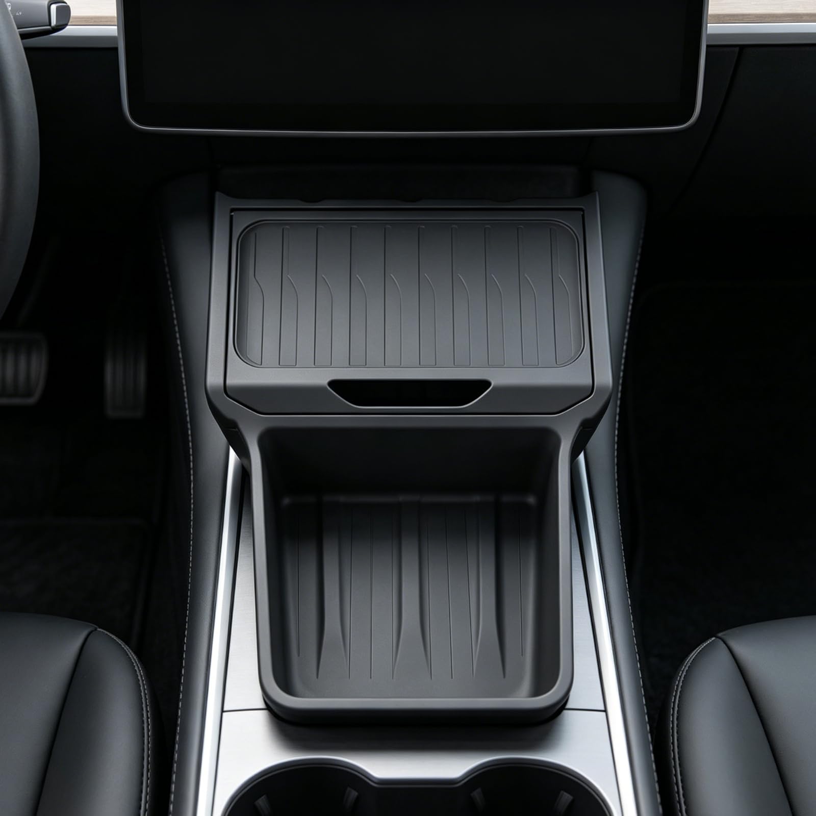 Mittelkonsole Organizer für Tesla Model Y Juniper 2025 2026 Standardversion, Aufbewahrungsbox für untere Mittelkonsole, Ablagefach Innenraum Zubehör