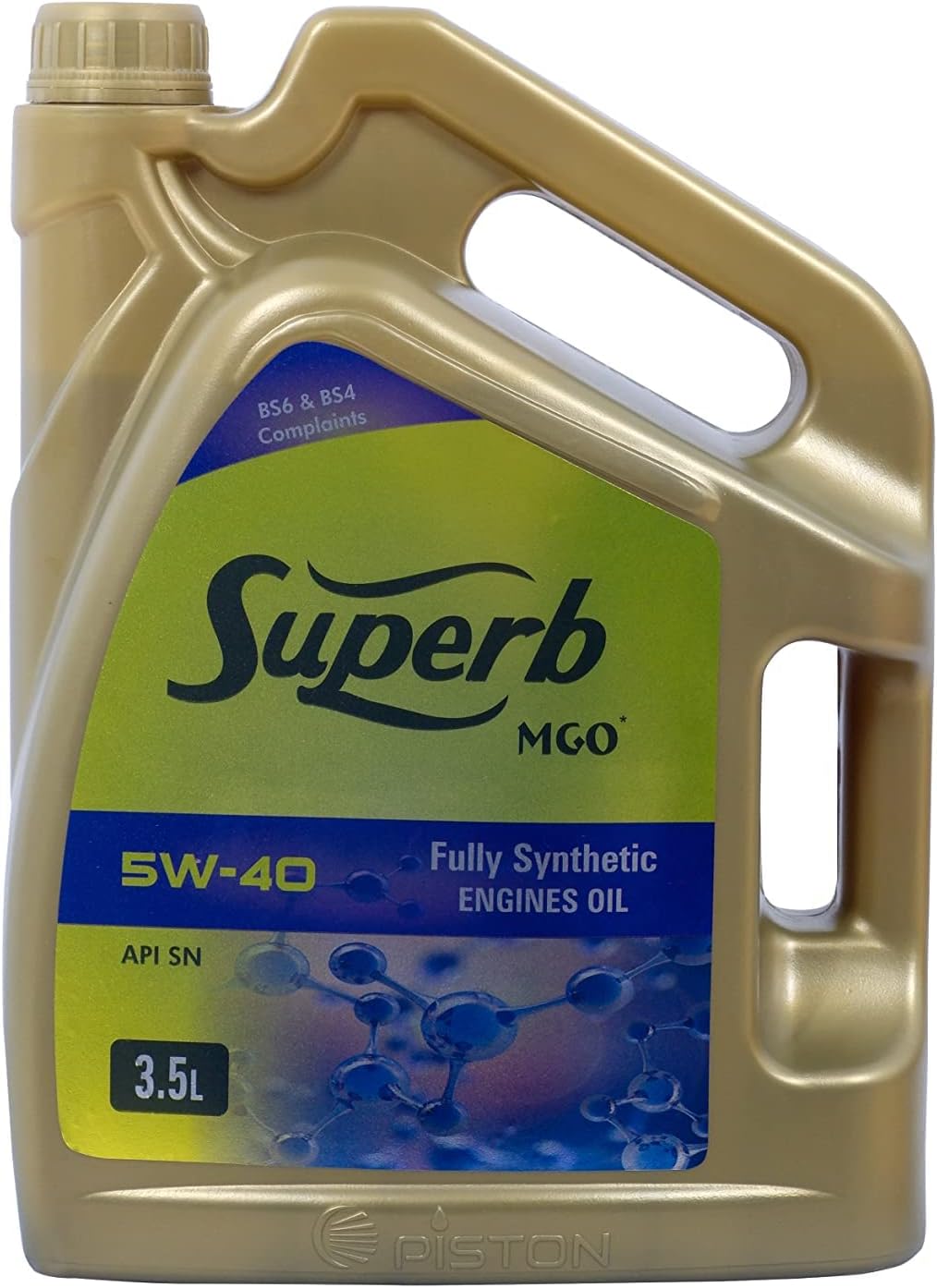 Superb MGO 5W-40 API SN Fully Synthetic Engine Oil For Petrol,Diesel & Cng Cars (3.5 L)