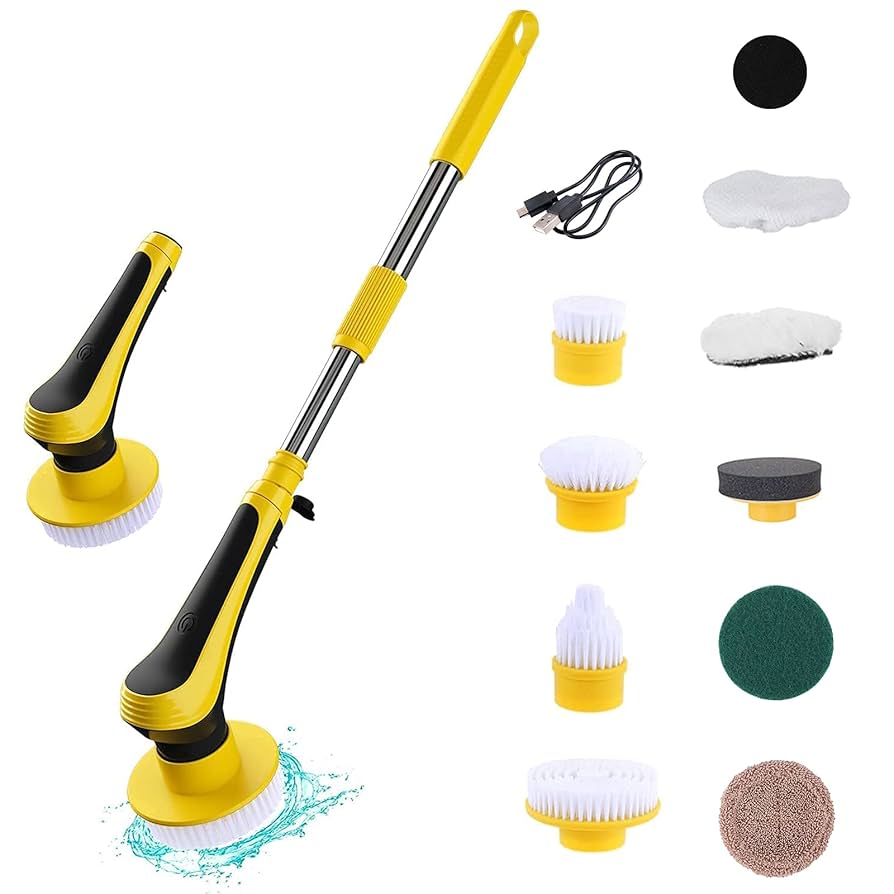 Amazon｜LUNPEAR 電動お掃除ブラシ お風呂掃除 電動ブラシ 10点