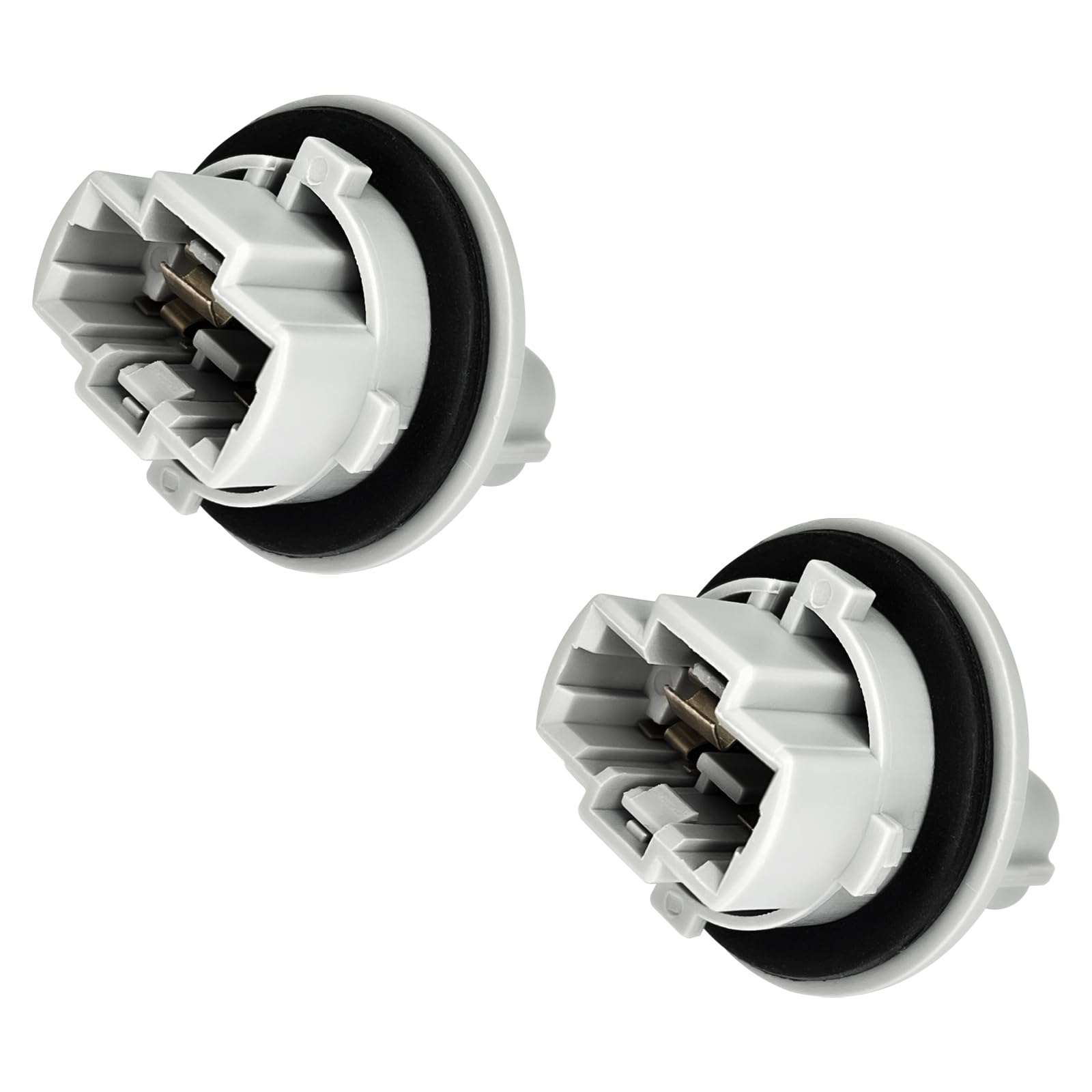 Photo 1 of Hirificing 2PCS Turn Signal Bulb Socket, Front Turn Signal Blinker Light Bulb Plug Socket Replacement OEM 90075-60060 Compatible with Toyota 4Runner Tundra Tacoma Sequoia Venza (Gray)