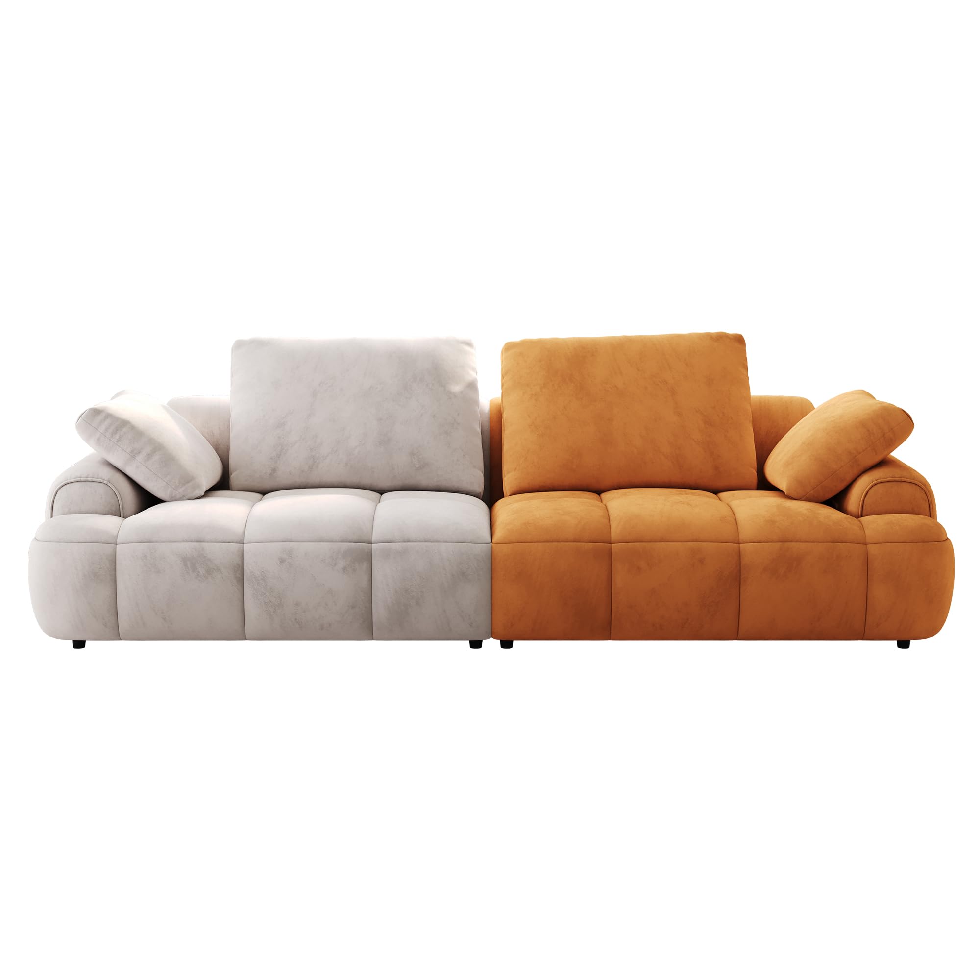 Photo 1 of (NOT ORANGE) PARTIAL SOFA SET - LONG COUCH