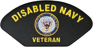 Navy Disabled Vet Hat Patch