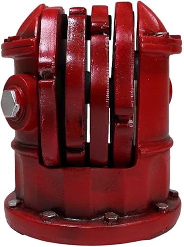 Miniatura 4 de Ebros Gift 911 - Portavasos de emergencia para boca de incendios con 4 posavasos con emblema de departamento de bomberos de 4 pulgadas de alto para