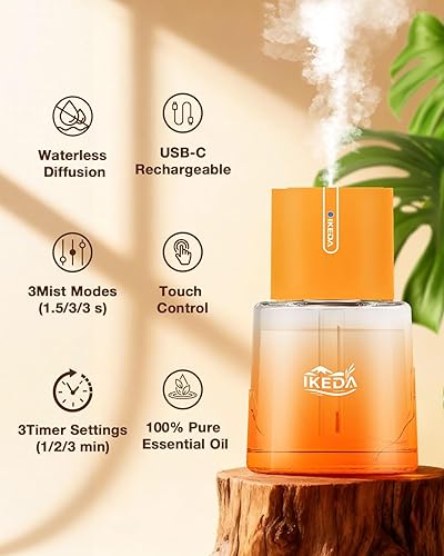 Miniatura 3 de Mini difusor de aroma  Difusor de aceite esencial 100% puro con aroma a lavanda  Humidificador portátil de 3 modos  Difusor de aromaterapia