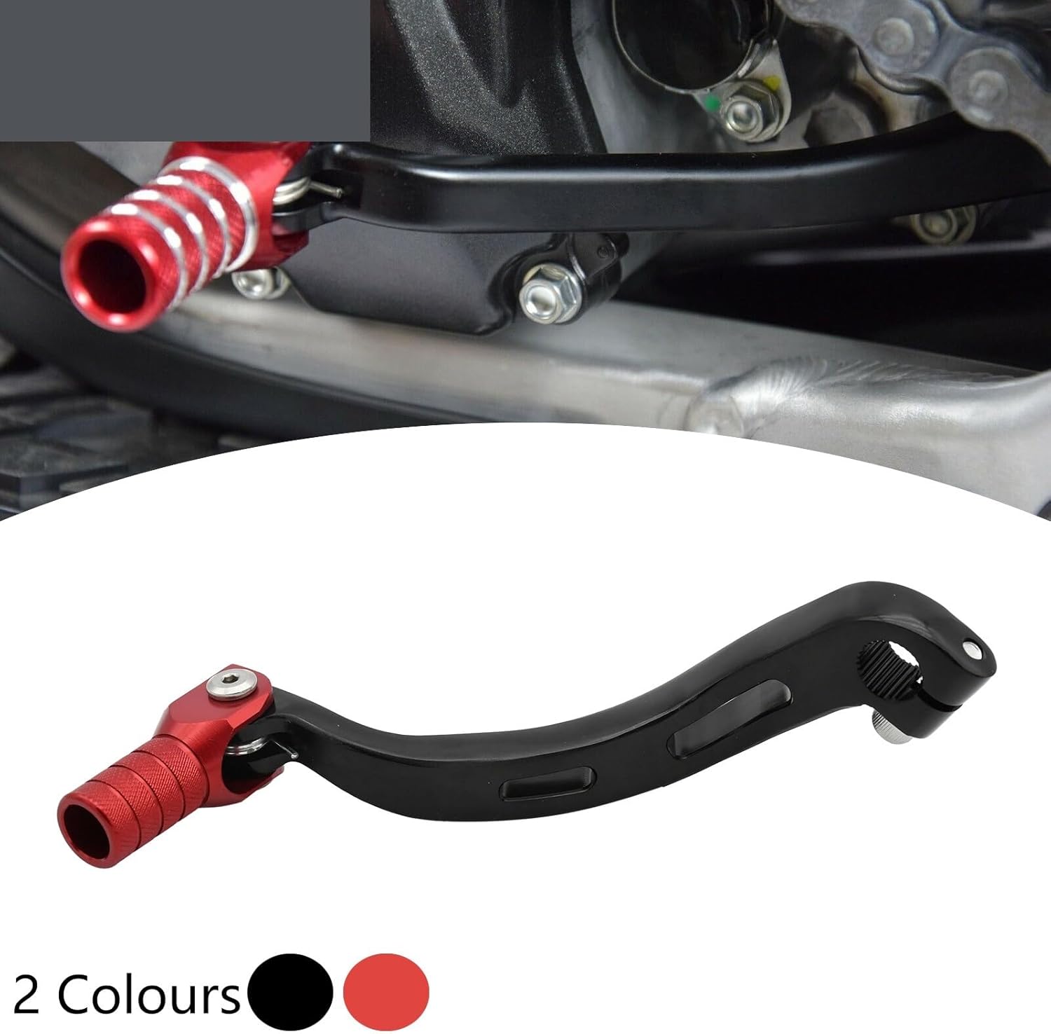 Motorbike Gear Shifter Aluminum Folding Gear Shift Shifter Lever for 350RR 250RR 300RR 400RR-500RR Motorcycle Dirt Bike Universal Parts