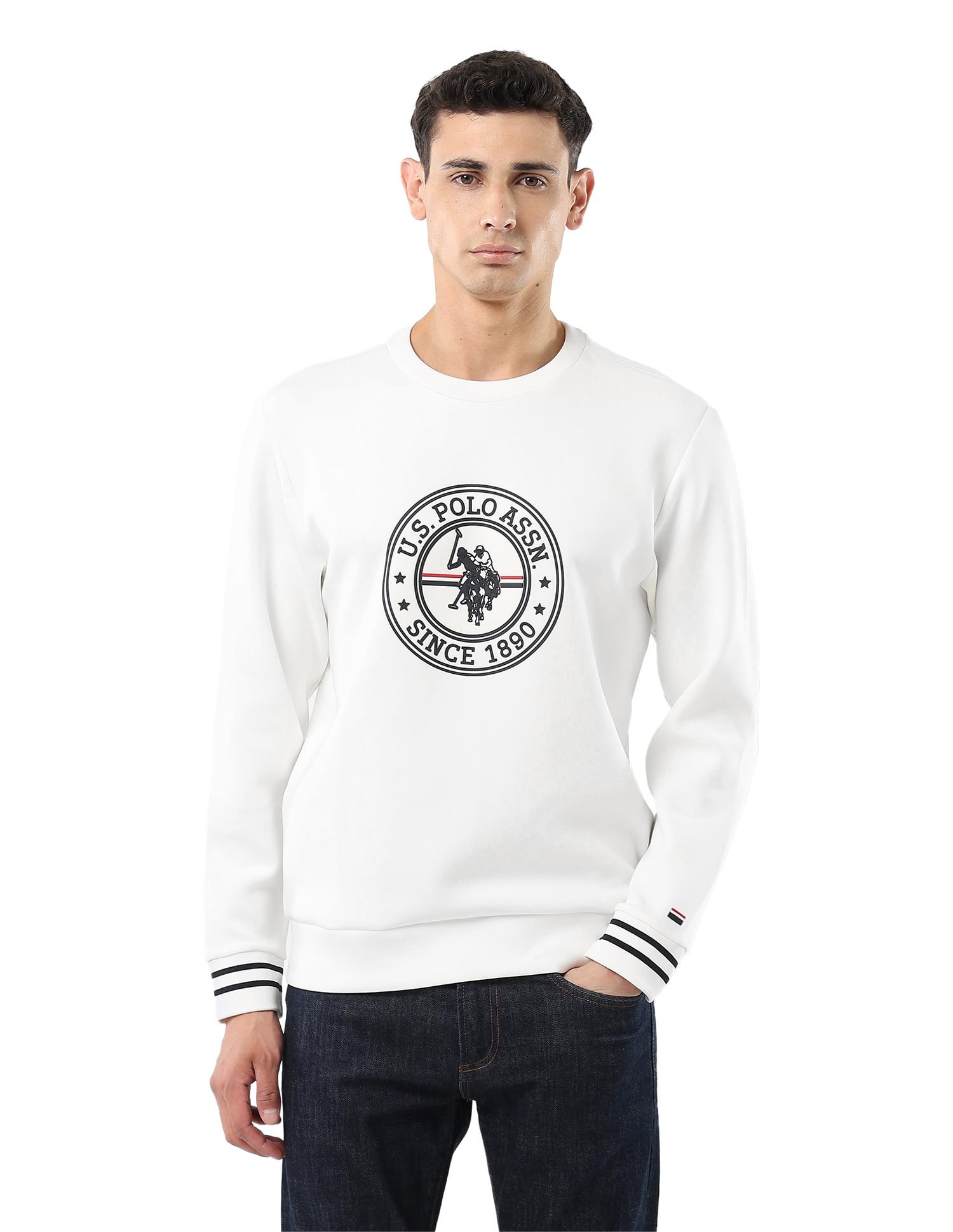 u.s. polo assn. U.s.Polo Association Men's Brand Embossed Regular fit Sweatshirt-picture-35