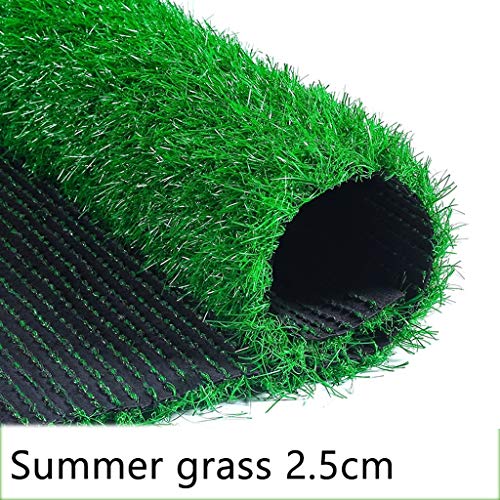 Wusfeng Premium Artificial Grass Pet Turf Garden Realistic Artificial Grass Rug Perfect for Indoor and Outdoor LandscapeGreen,Thickness 2cm 2.5cm (Color : Summer grass2.5cm, Size : 2mx3m)