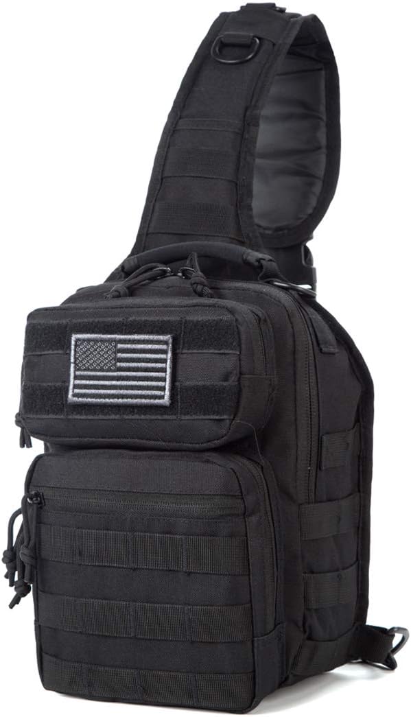 AXEN Tactical Bag Packs, Military Molle Backpack, with USA Flag Patch