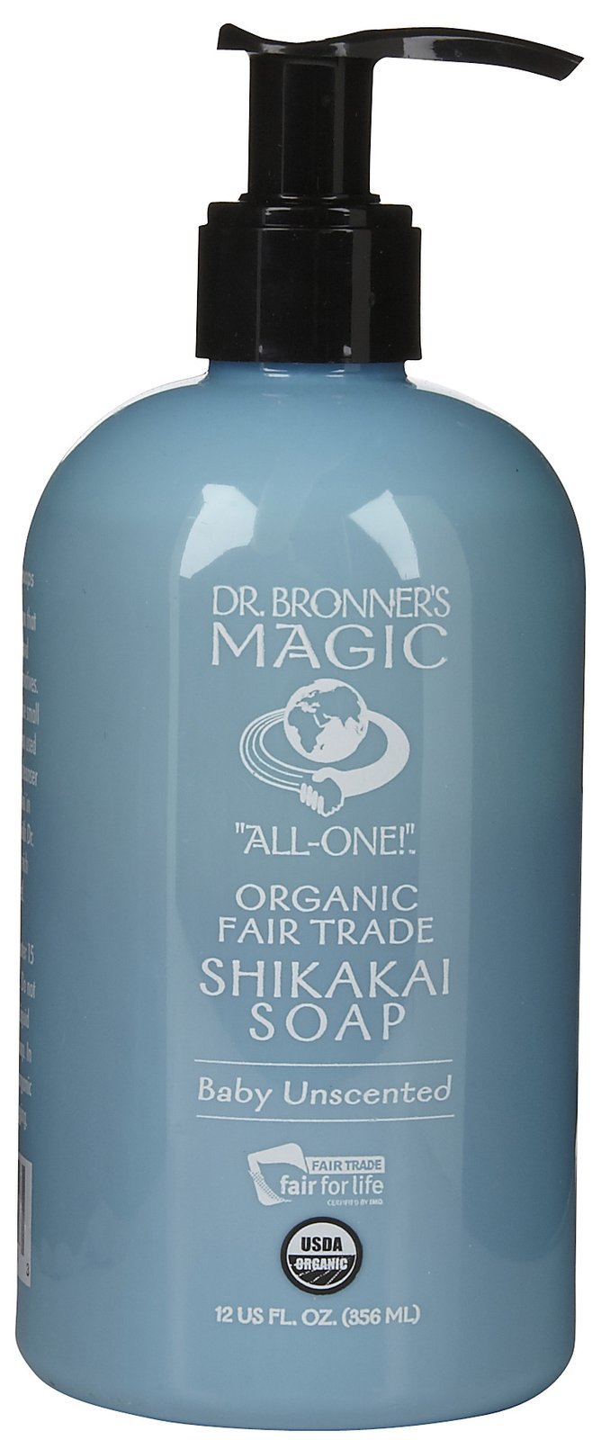 Dr. Bronner'S Fair Trade And Organic Shikakai Soap - Hand And Body - Liquid - Pump - Baby Unscented - 12 Oz