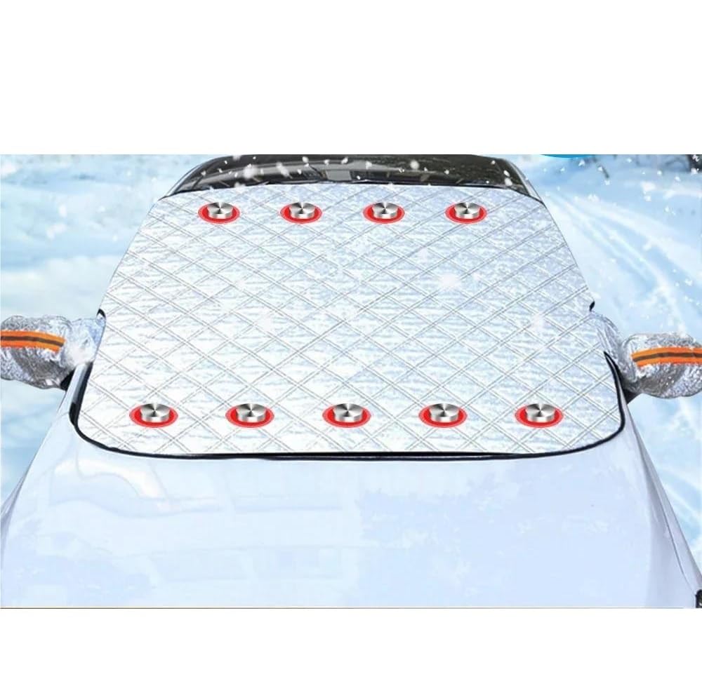 Visiera Magnetica Universale per Protezione da Neve E Ghiaccio per Finestrino, Parasole, Parasole Anteriore E Posteriore, con 9 Magneti Protettive Antighiaccio Auto(SUV)