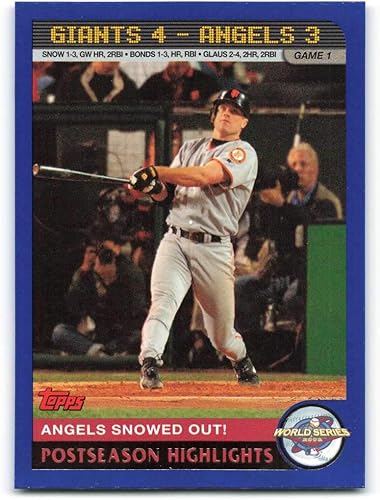 2003 Topps #354 J.T. Snow HL NM-MT San Francisco Giants Baseball