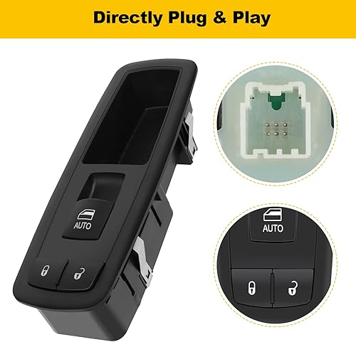 Miniatura 3 de Interruptor de ventana eléctrica del lado del conductor, interruptor de control maestro para Dodge Durango (15-11) para Jeep Grand Cherokee (15-14)