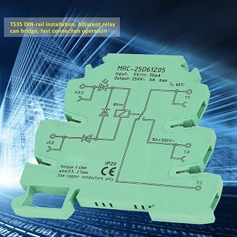 Relay Module MRC-25D61Z05 5V PLC Control Board for Electromagnetic Interface Relay Module Ultra Thin PLC Relay Module