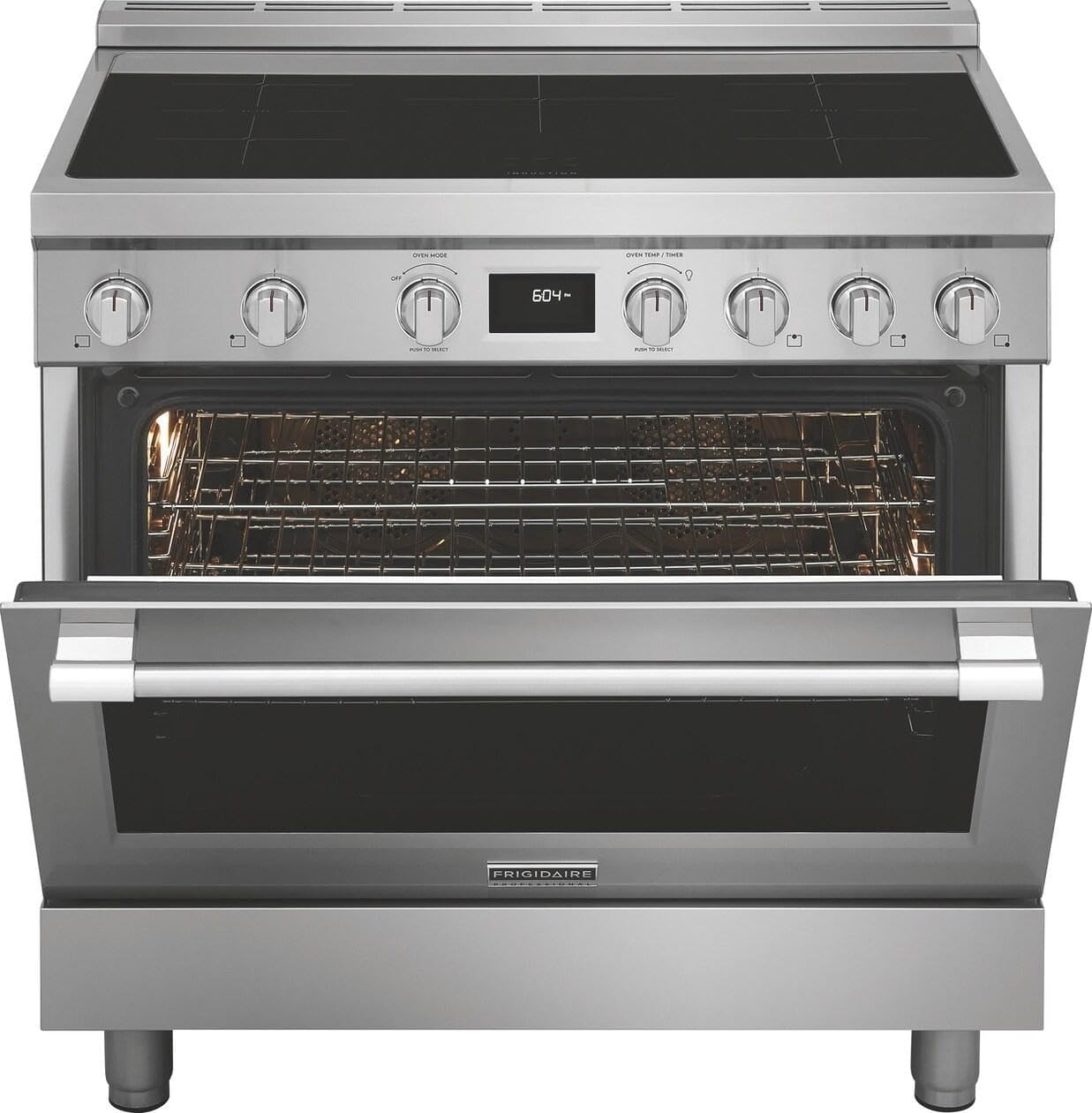 Frigidaire Professional 36 in. 5 Element Slide-in Induction Range in Stainless Steel with Dual Fan Convection PCFI3670AF