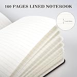 OMEYA 48 Pack Black A5 Lined Notebooks Bulk, Hardcvoer Journal Notebooks for Work, 100gsm Thick Paper, 5.7"x 8.3", College Ruled Notebooks, Leather Journal for Writing, Notebooks for School, Office
