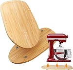 Bamboo Mixer Slider for KitchenAid 5-8 Qt Bowl Lift Stand Mixer Moving Tray Slide Mat for Bowl Lift Stand Mixer Attachments Sliding Tray