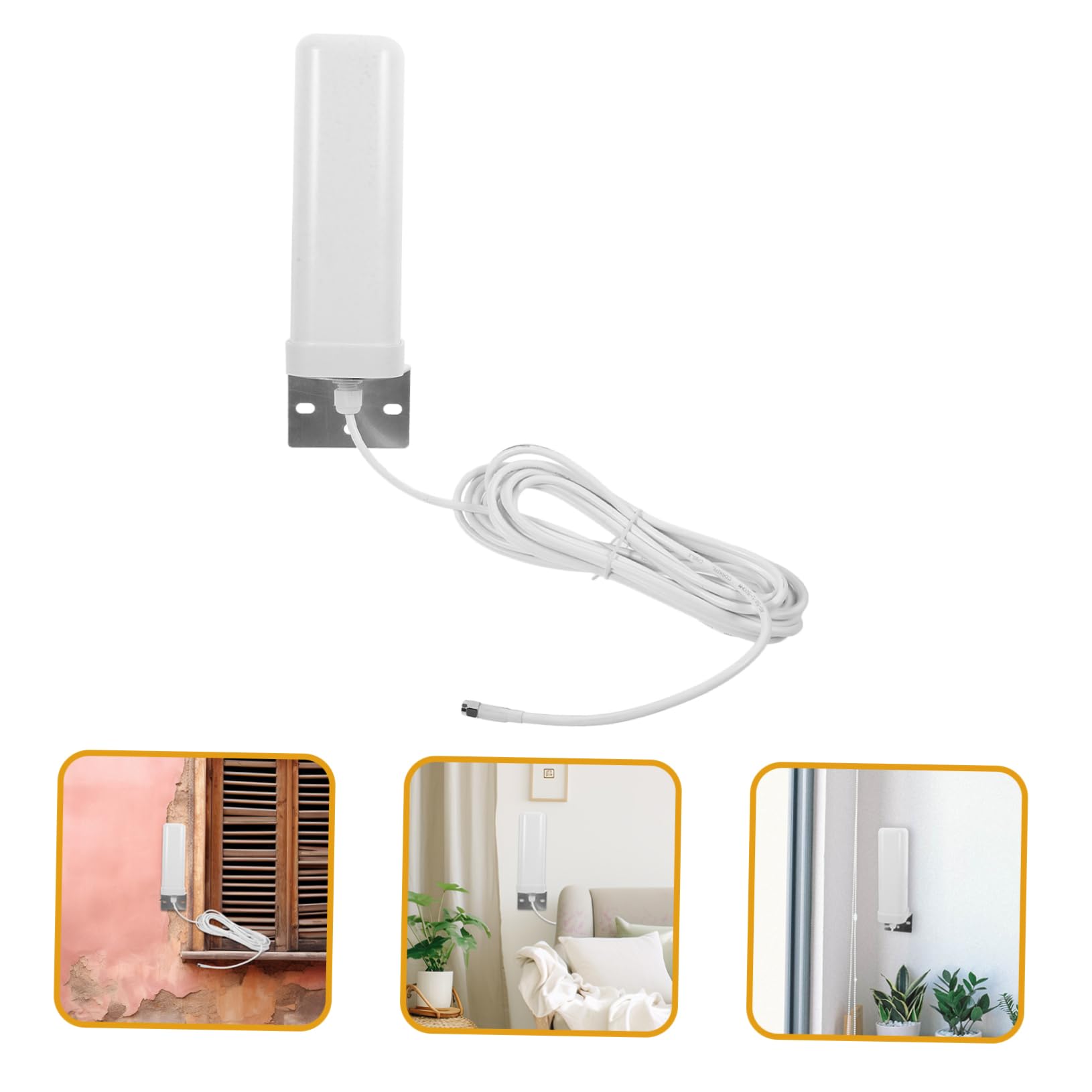 Antenne 16-18dbi Omnidirectionnelle Extérieure 3g 4g en Métal et Plastique à Gain Élevé Transmission Stable et Amélioration du Signal pour Routeur Modem