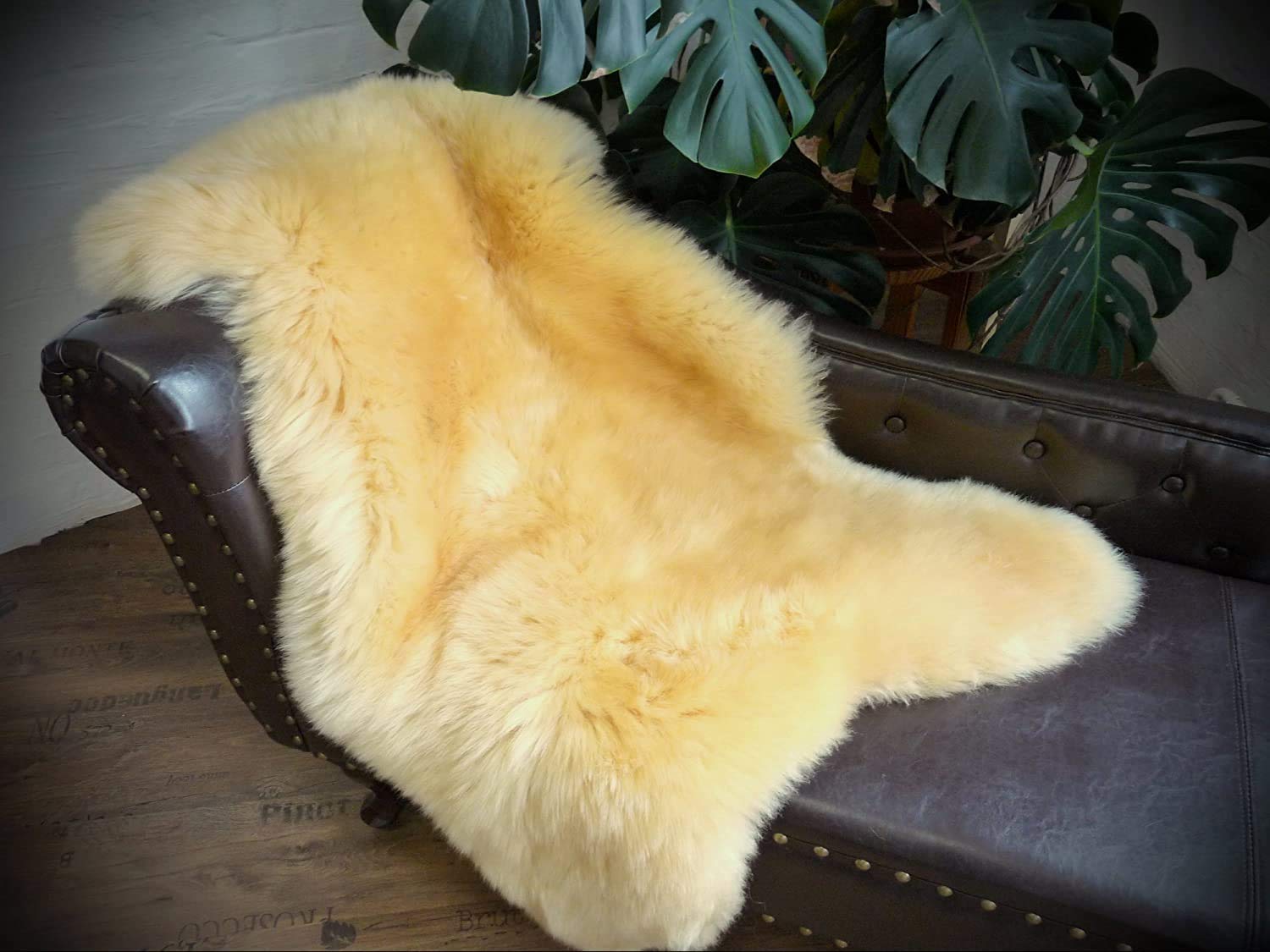 ÖKO Schaffell Lammfell medizinisch gegerbt waschbar Größe M-XXL 110-120cm