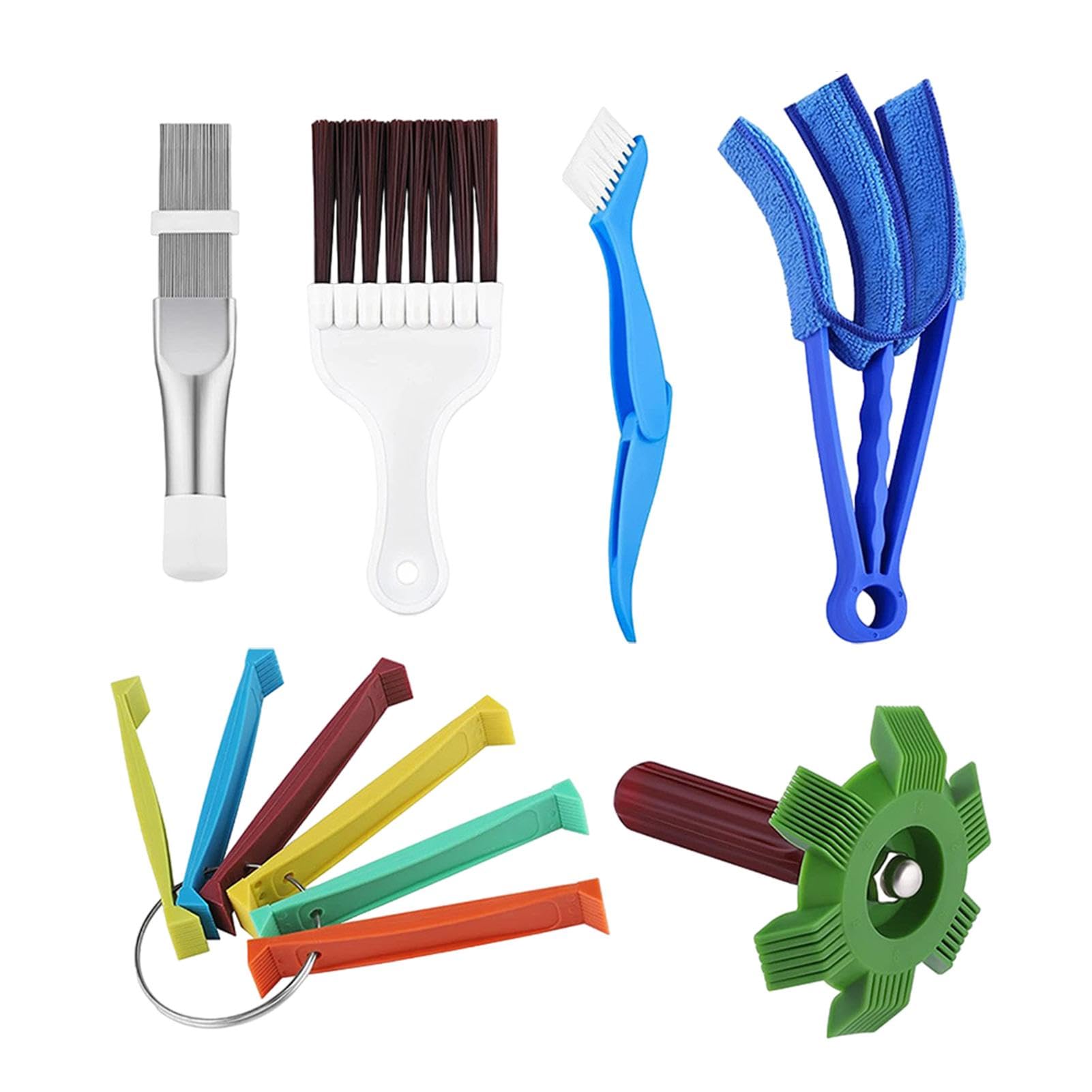 Kit di pulizia delle lamelle AC | Spazzola per la pulizia delle bobine AC, pettine dell'evaporatore AC, strumento di riparazione per termosifoni AC, piastra a condensatore
