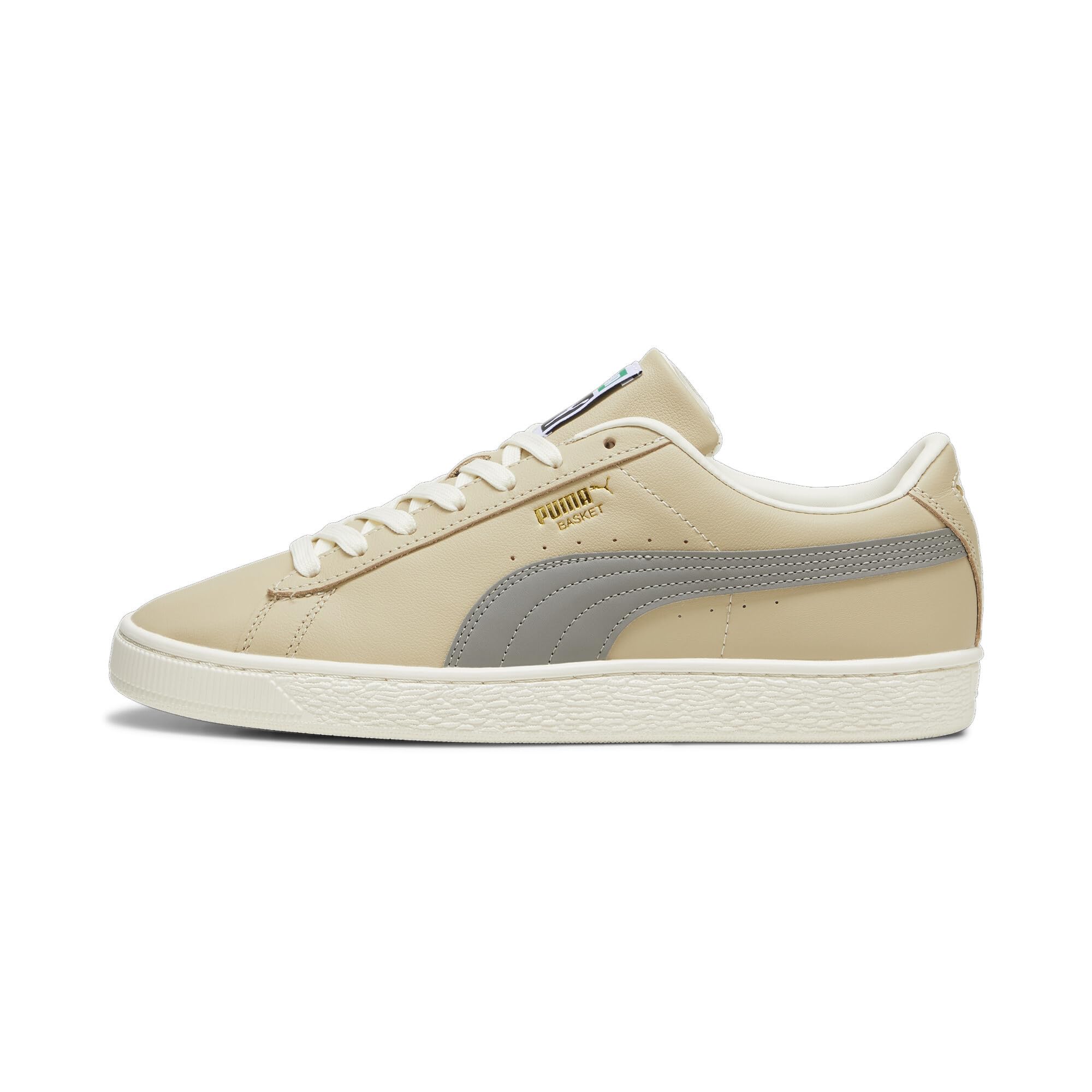 Puma Mens Basket Classic XXI Muted Putty-Stormy Slate-Gold Sneaker - 9.5 UK (39984002) (B0D3ZJH4HJ) Amazon Price History, Amazon Price Tracker