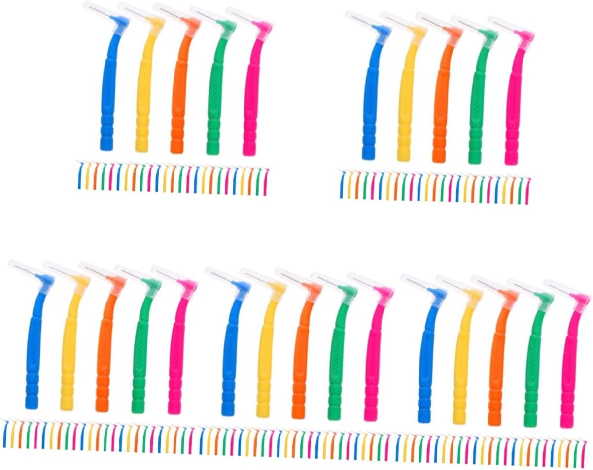 Beaupretty 150pcs Ergonomic Interdental Toothbrush Compact Manual Cleaning Tool for Adults for Travel Home and