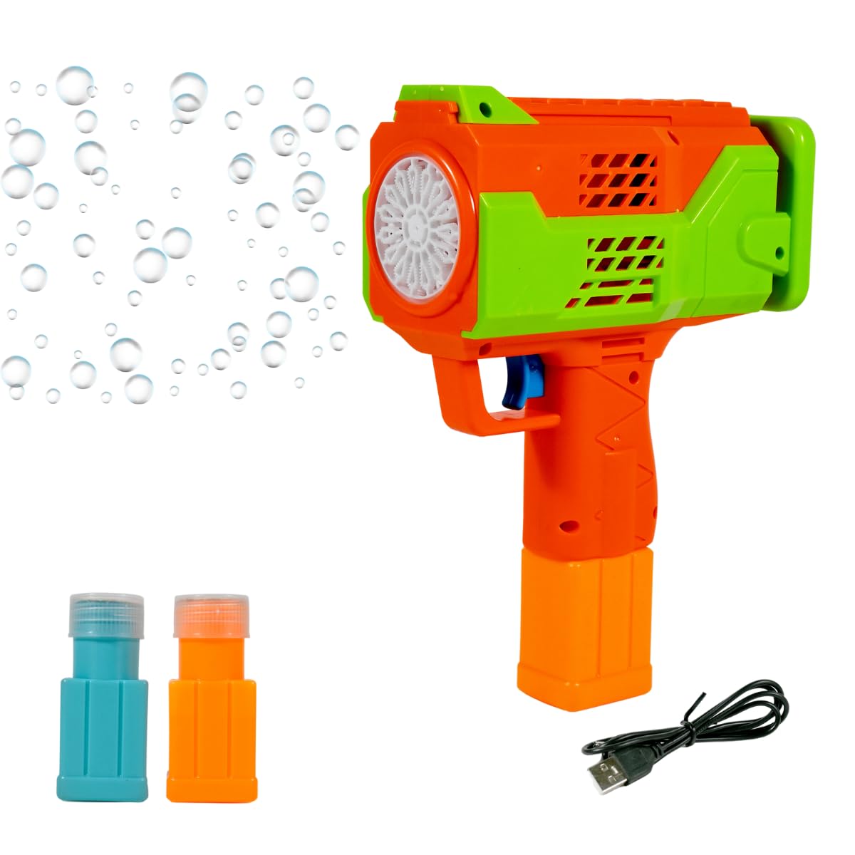 VikriDA Rechargeable Bubble Machine for Kids - Automatic Bubble Gun, Leak-Proof Design with 2 Bubble Solution, Toddler Outdoor Toys, Gift for Kids, Boys Age 3 4 5 6 7 8 Years Old- Multicolor (B0CZJ16L7Z) Amazon Price History, Amazon Price Tracker
