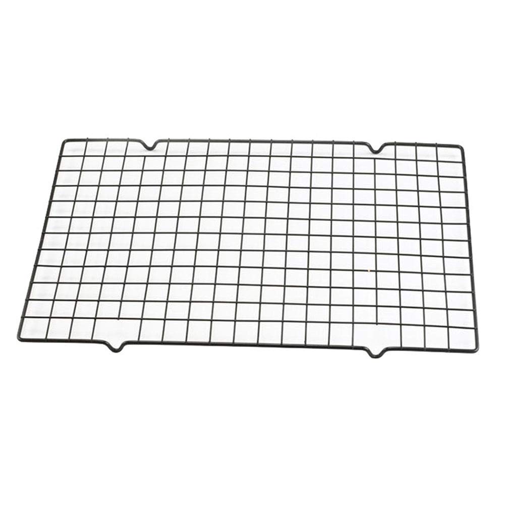 owhelmlqff Cooling Rack, Carbon Steel Non-stick Cooling Grid Baking Rack for Biscuit Cookie Pie Bread Cake Baking Rack Black