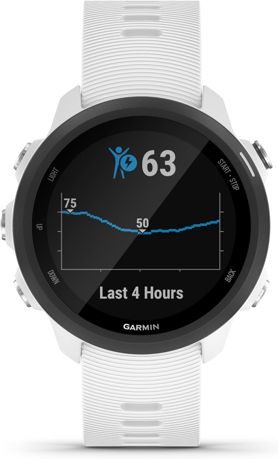 garmin forerunner 245 music running watch white